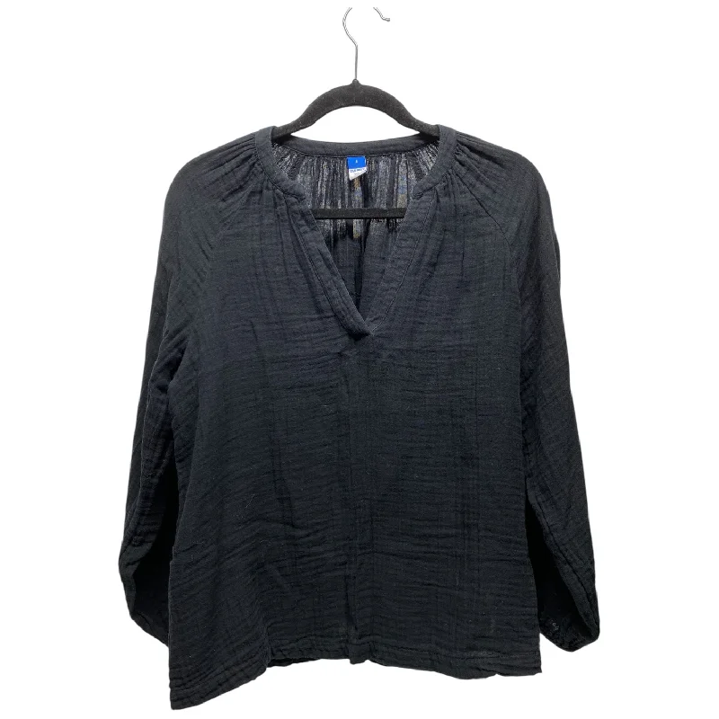 Top Long Sleeve By Old Navy In Black, Size: S