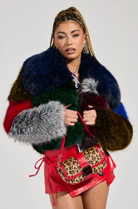 RIOT PATCHWORK FAUX FUR