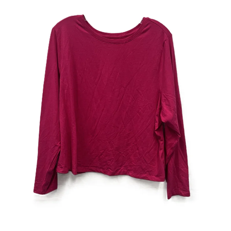 Top Long Sleeve Basic By Old Navy In Pink, Size: 3x