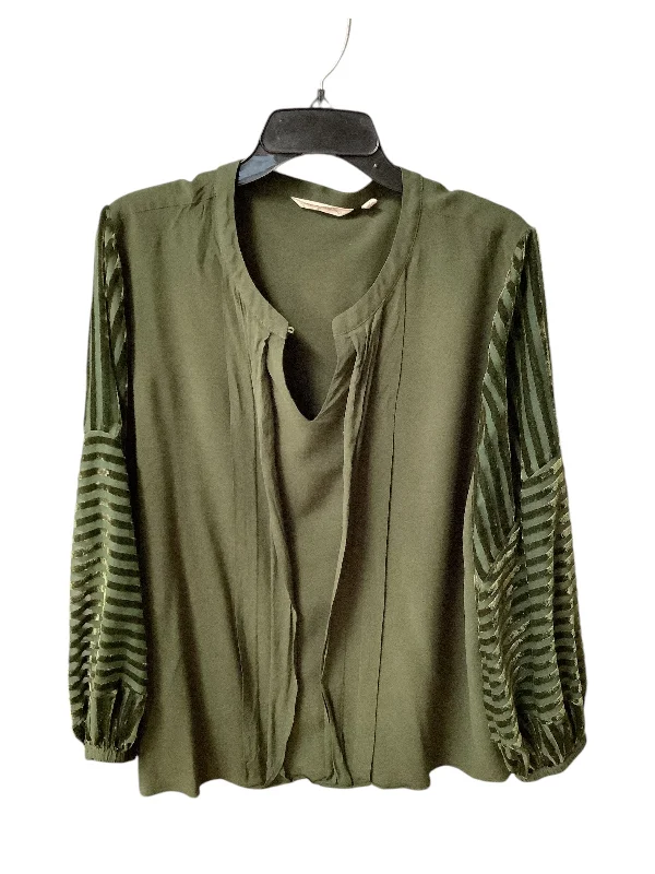 Top Long Sleeve By Soft Surroundings In Green, Size: 2x