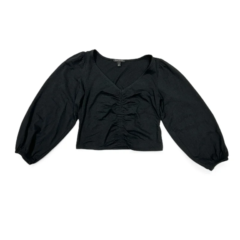 Top Long Sleeve Basic By Banana Republic In Black, Size: Xs