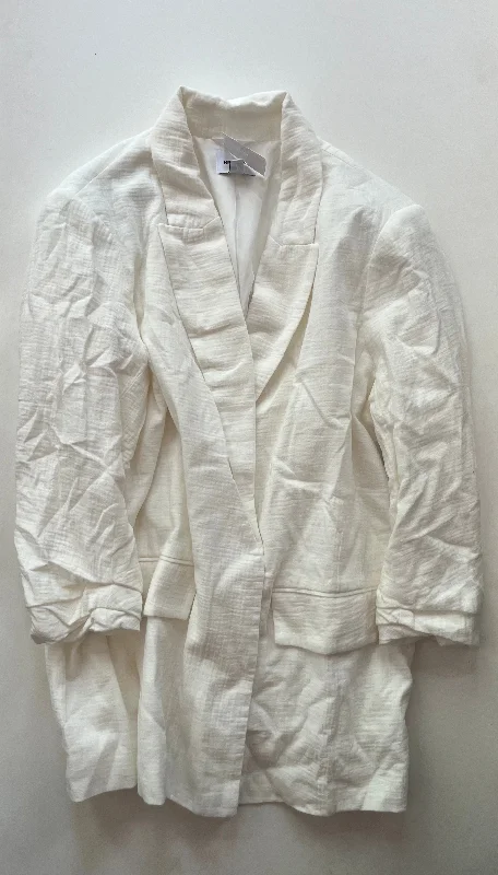 Blazer By Nine West Apparel In White, Size: 1x