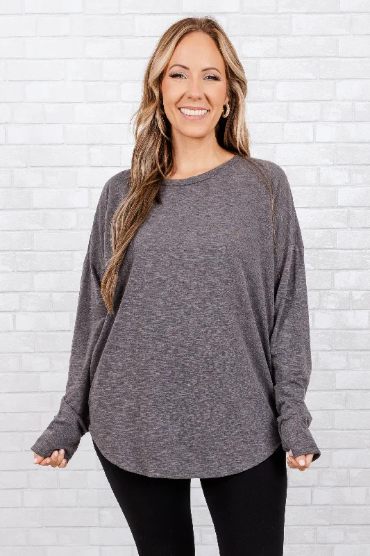 Path Forward Top, Charcoal