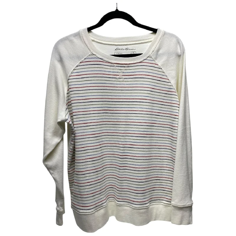 Top Long Sleeve By Eddie Bauer In Striped Pattern, Size: Xl