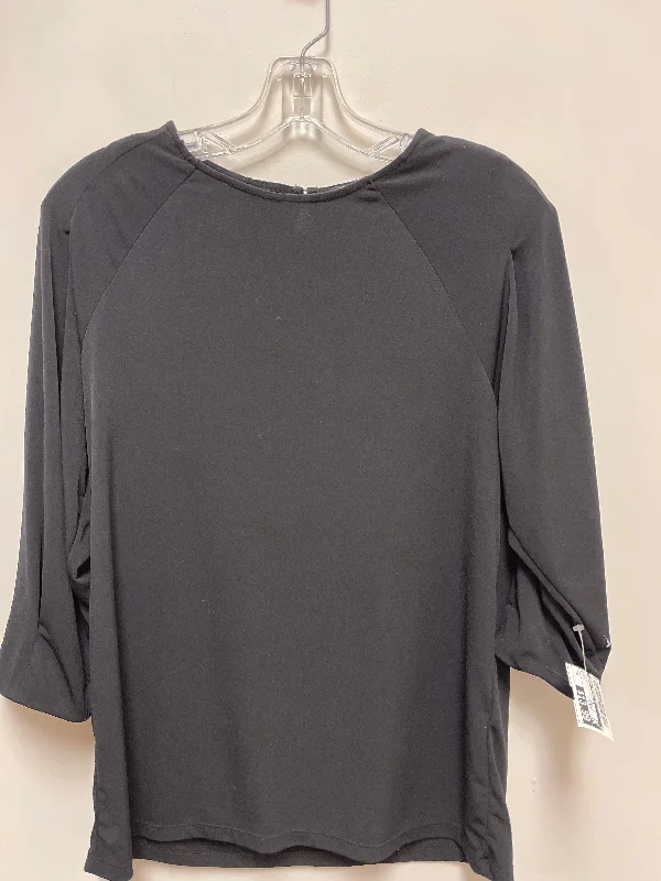 Top Long Sleeve By Banana Republic In Black, Size: M