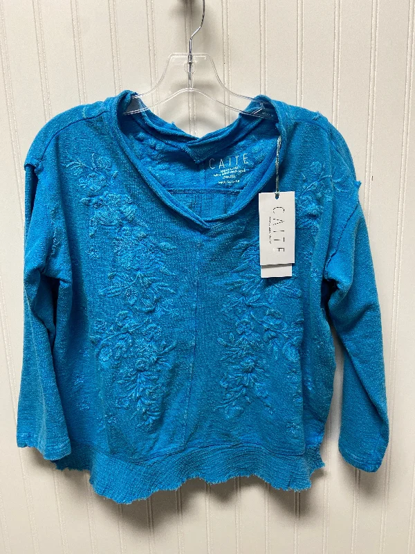 Top Long Sleeve By Clothes Mentor In Blue, Size: S