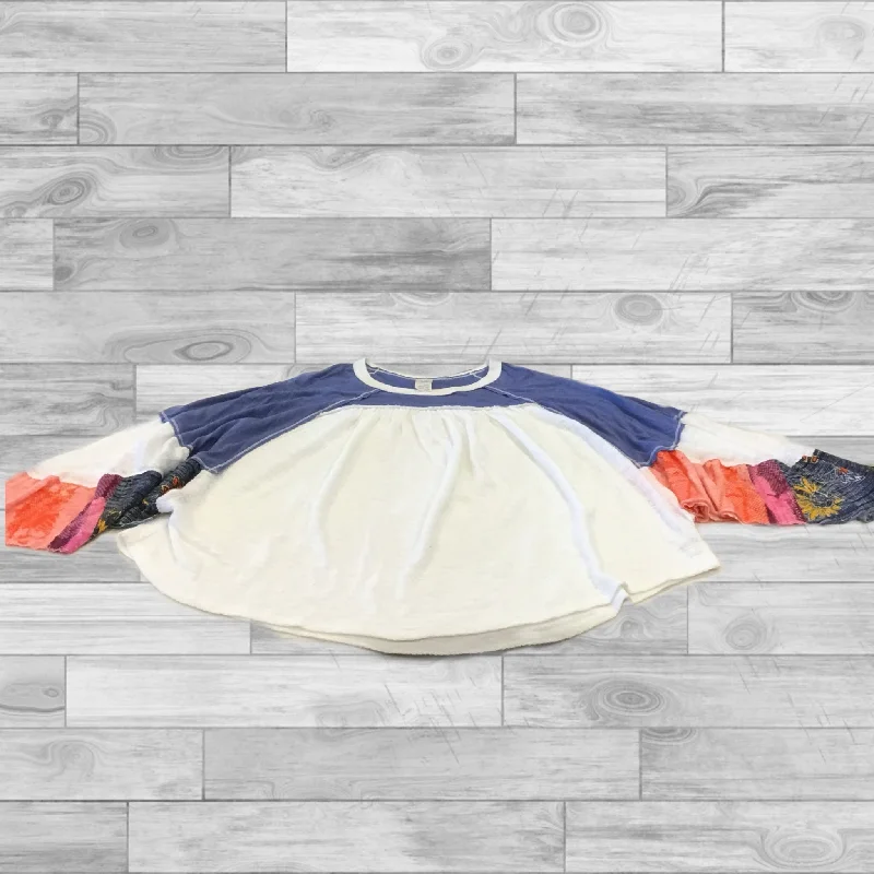 Top Long Sleeve By We The Free In Multi-colored, Size: L