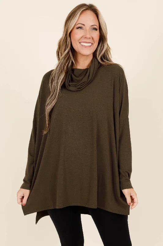 Closer To Your Heart Top, Dark Olive