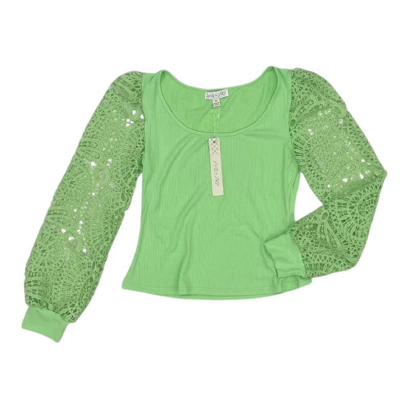 Blouse Ls By Rachel Zoe In Green, Size:M