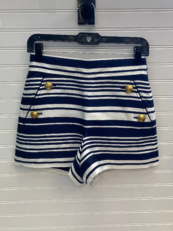 Blue & White Shorts J. Crew, Size 0