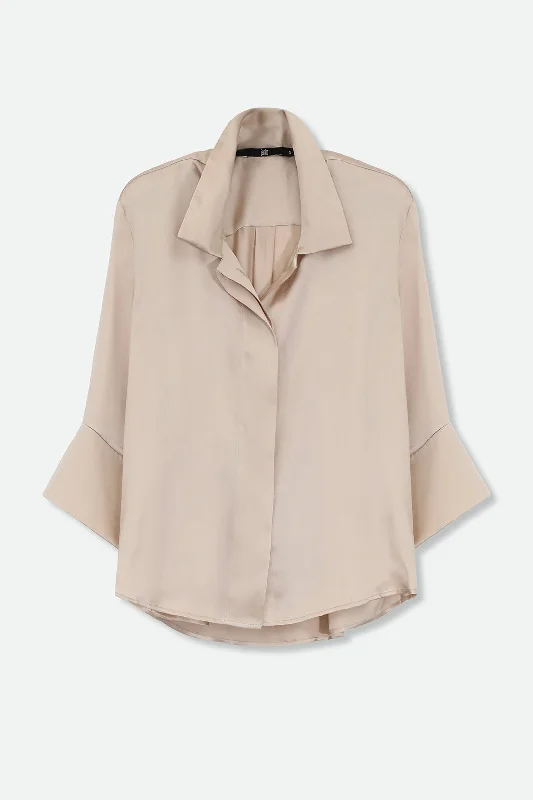 SANDRINE SHIRT IN SILK CHARMEUSE