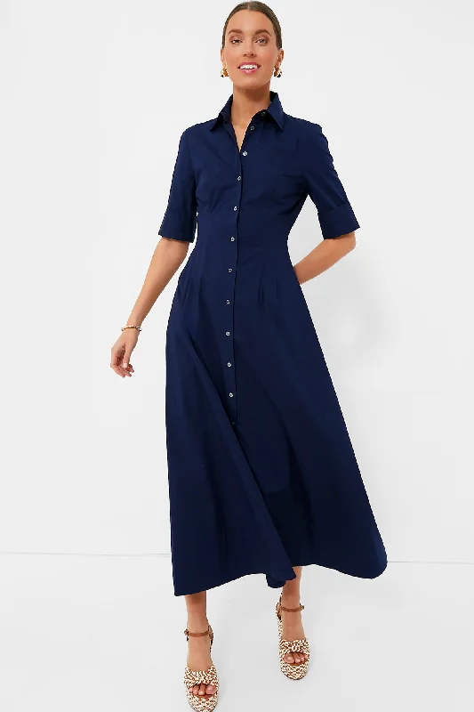 Navy Joan Maxi Dress