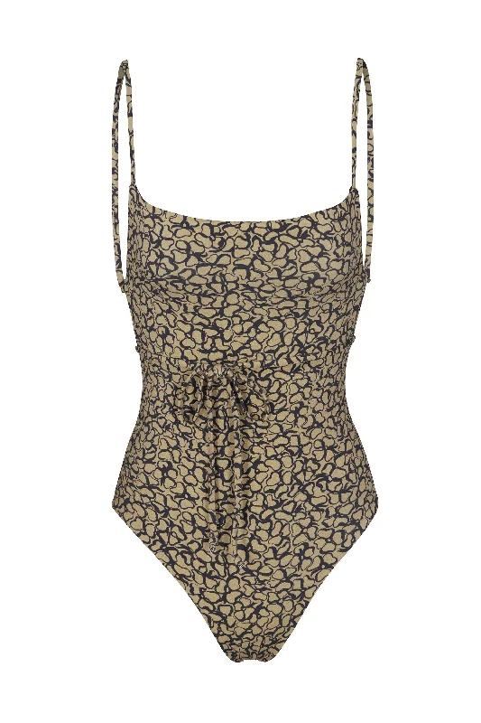 K.M. Tie One-Piece in Infinity Floral Print