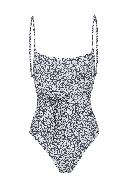 K.M. Tie One-Piece in Infinity Floral Print