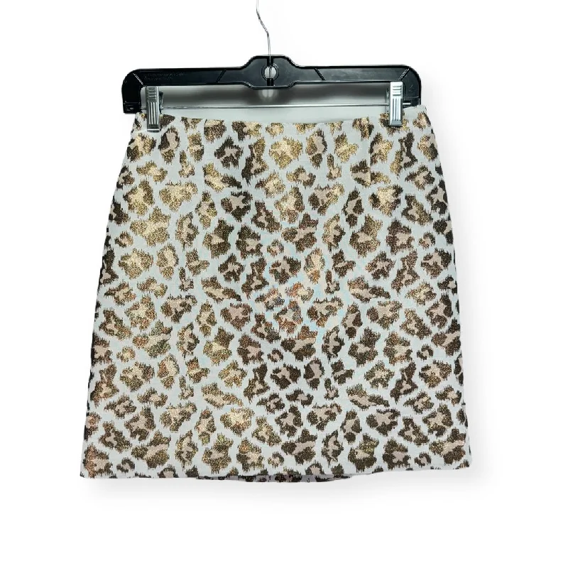 Adler Skirt in Metallic Leopard Print By Lilly Pulitzer  Size: 0