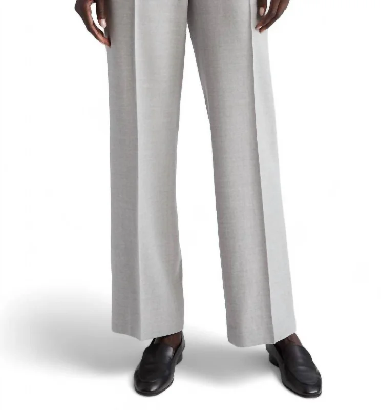 Gates Full Leg Pants In Grey Heather