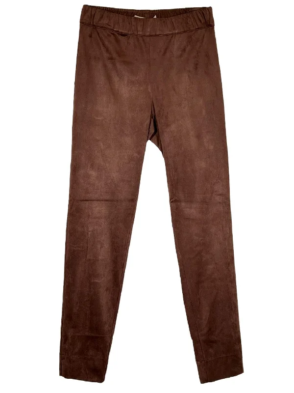 Women Eco Suede Pant In Mocha