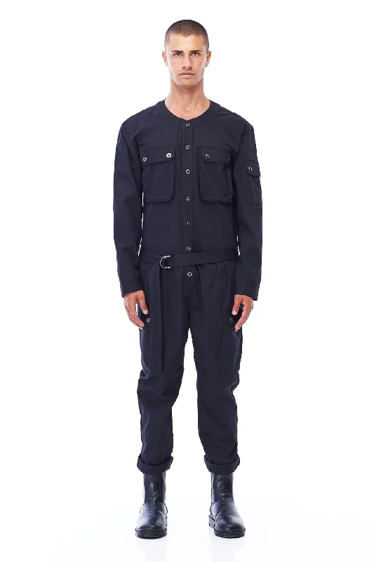 CARGO JUMPSUIT IN BLACK