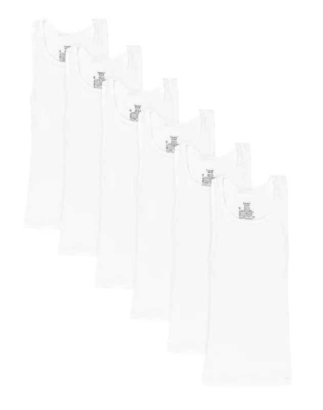 Hanes Boys EcoSmart Tank 6-Pack