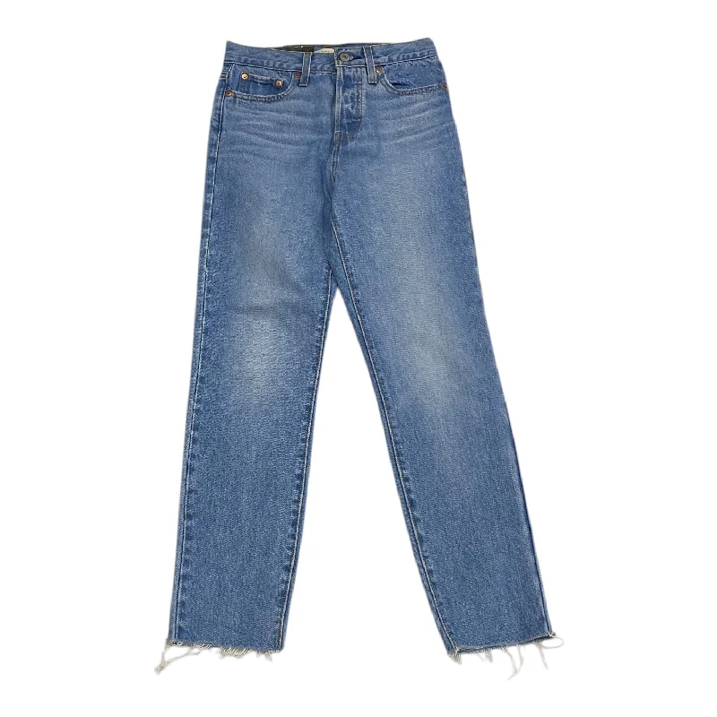 Jeans Boot Cut By Levis In Blue Denim, Size: 0