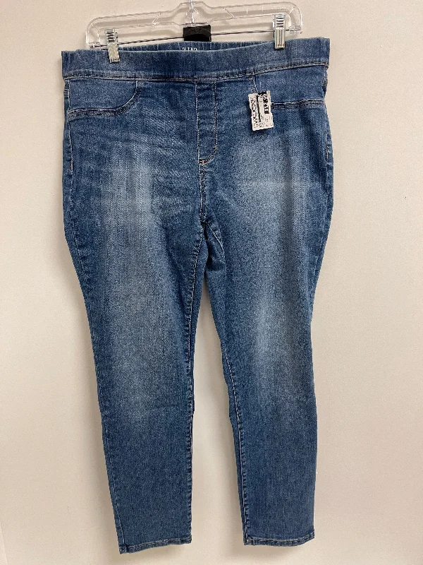 Jeans Skinny By Ana In Blue Denim, Size: 14