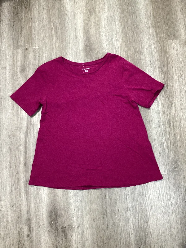 Top Short Sleeve Basic By Eileen Fisher In Pink, Size: Xxs