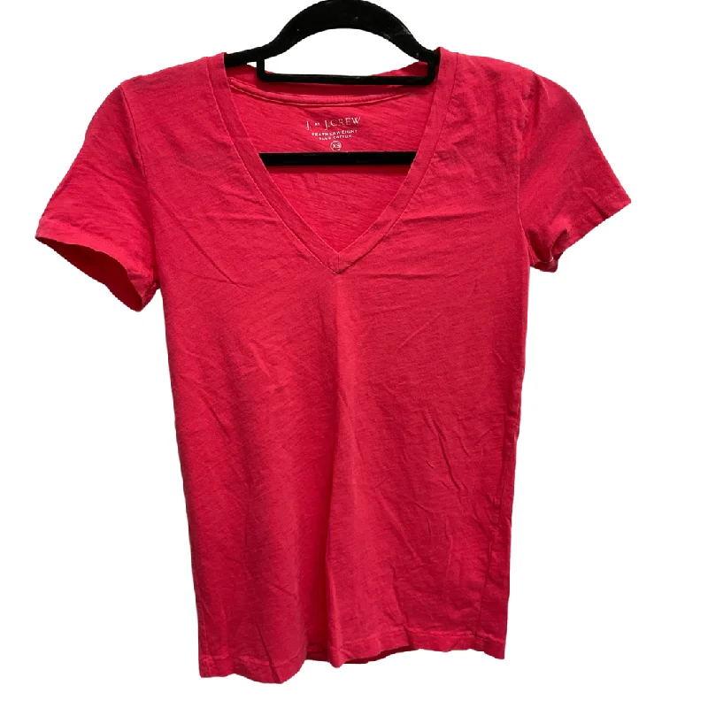 Top Short Sleeve Basic By J. Crew In Pink, Size: Xs