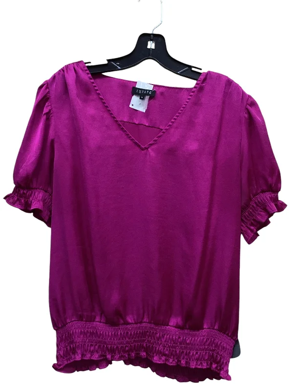 Top Short Sleeve By 1.state In Purple, Size: L