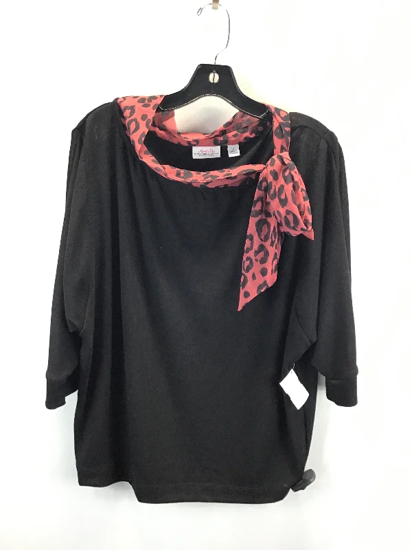 Top Short Sleeve By New York And Co In Black, Size: M