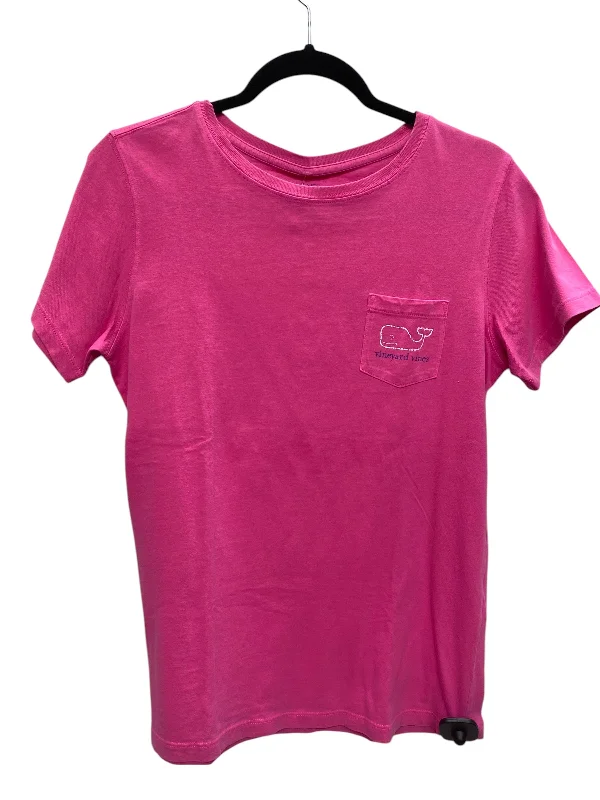 Top Short Sleeve By Vineyard Vines In Pink, Size: S